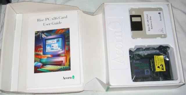 Acorn ACA56 Risc PC x86 Card box open