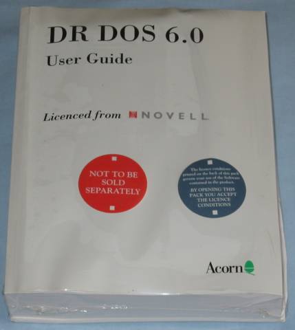 Acorn AGA31 386 PC card DR DOS 6 pack