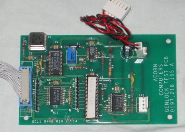 Acorn Genlock Test board top