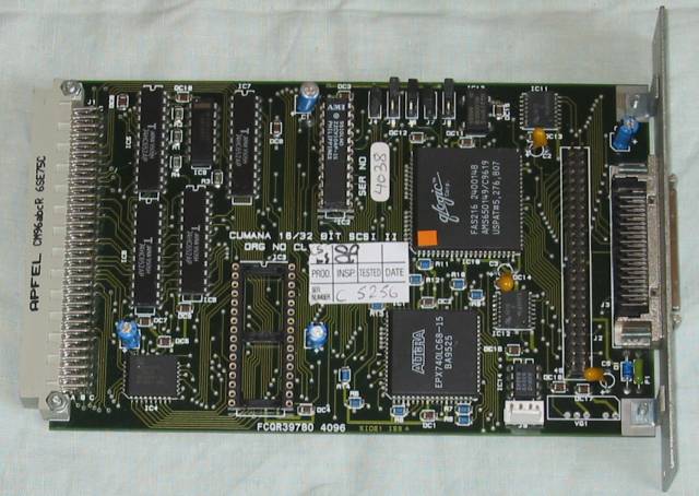 Cumana 16/32 bit SCSI card issue 4 top