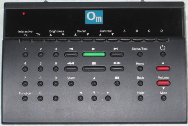 OM STB1 Remote Control top