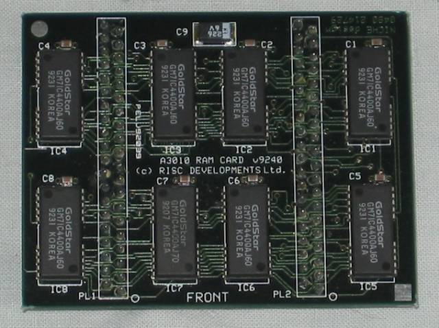 Disc Develpments A3010 RAM card top