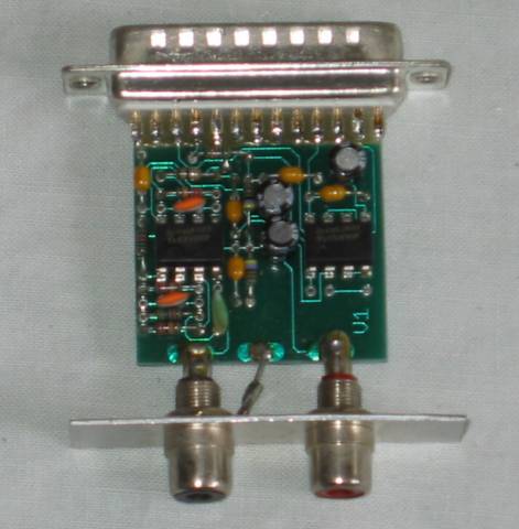 VTI Printer Port Sampler circuit board top