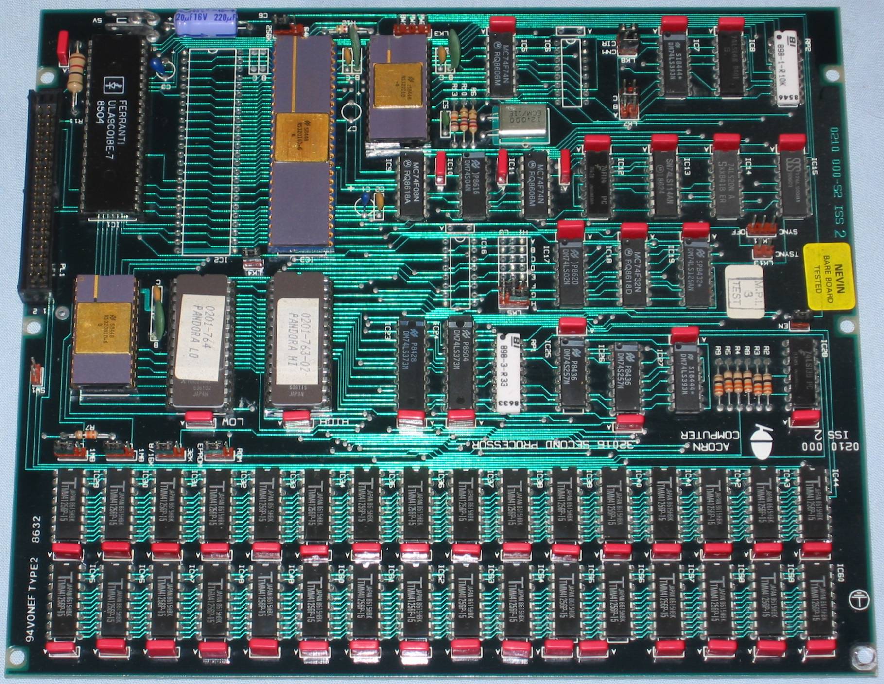 Acorn Cambridge Co-processor circuit board top HiRes
