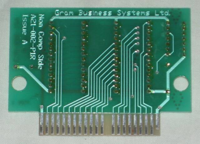 Slogger ROM cartridge circuit board (bottom)