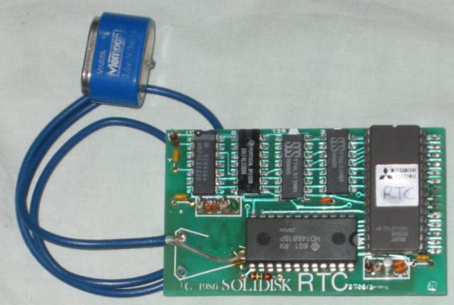 Solidisk Real Time Clock and Desk top