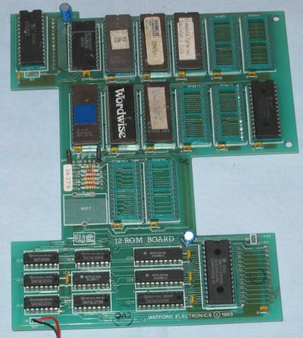 Watford Electronics 12 ROM board (top)