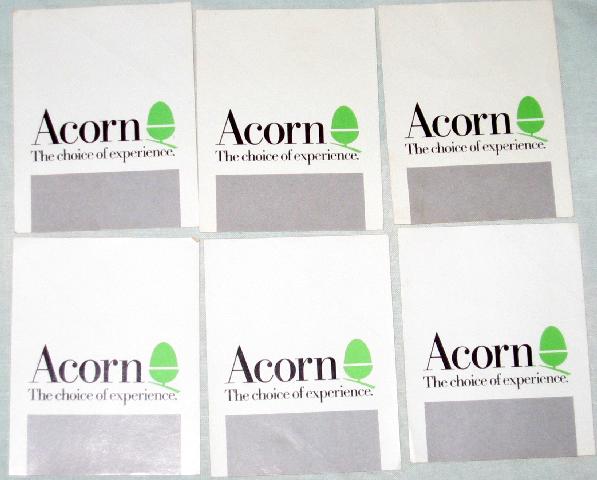 Acorn the choice of expereince stickers
