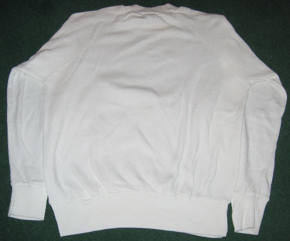 Acorn White sweatshirt back