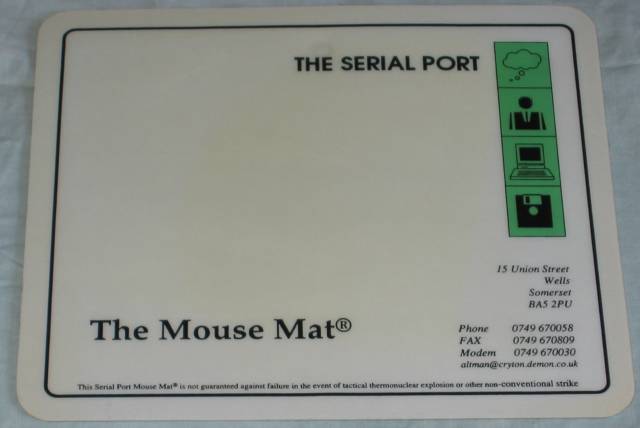 The serial port mouse mat
