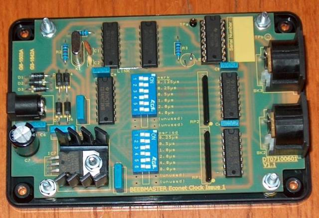 BeebMaster Econet Clock circuit board