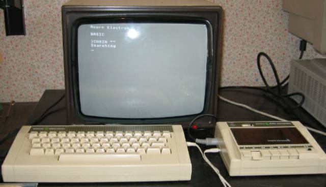 Acorn Electron with cassette player
