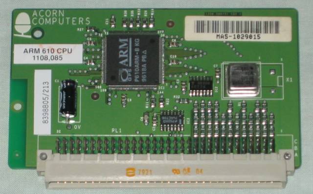 Acorn ARM610 33MHz CPU front