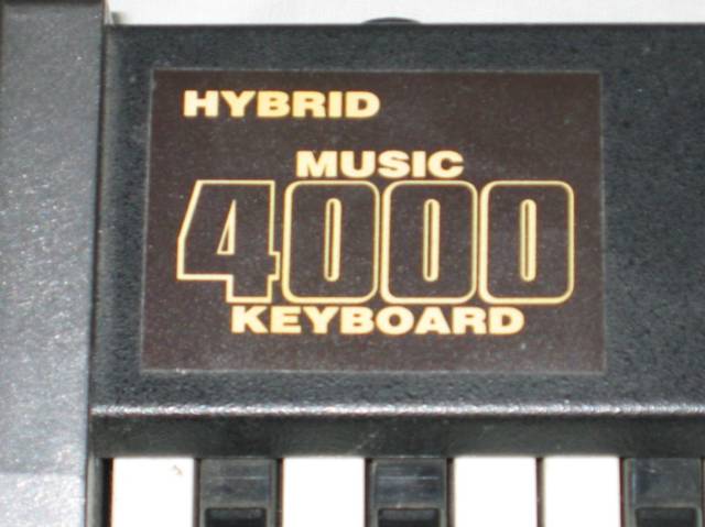 Hybrid Music 4000 Keyboard label